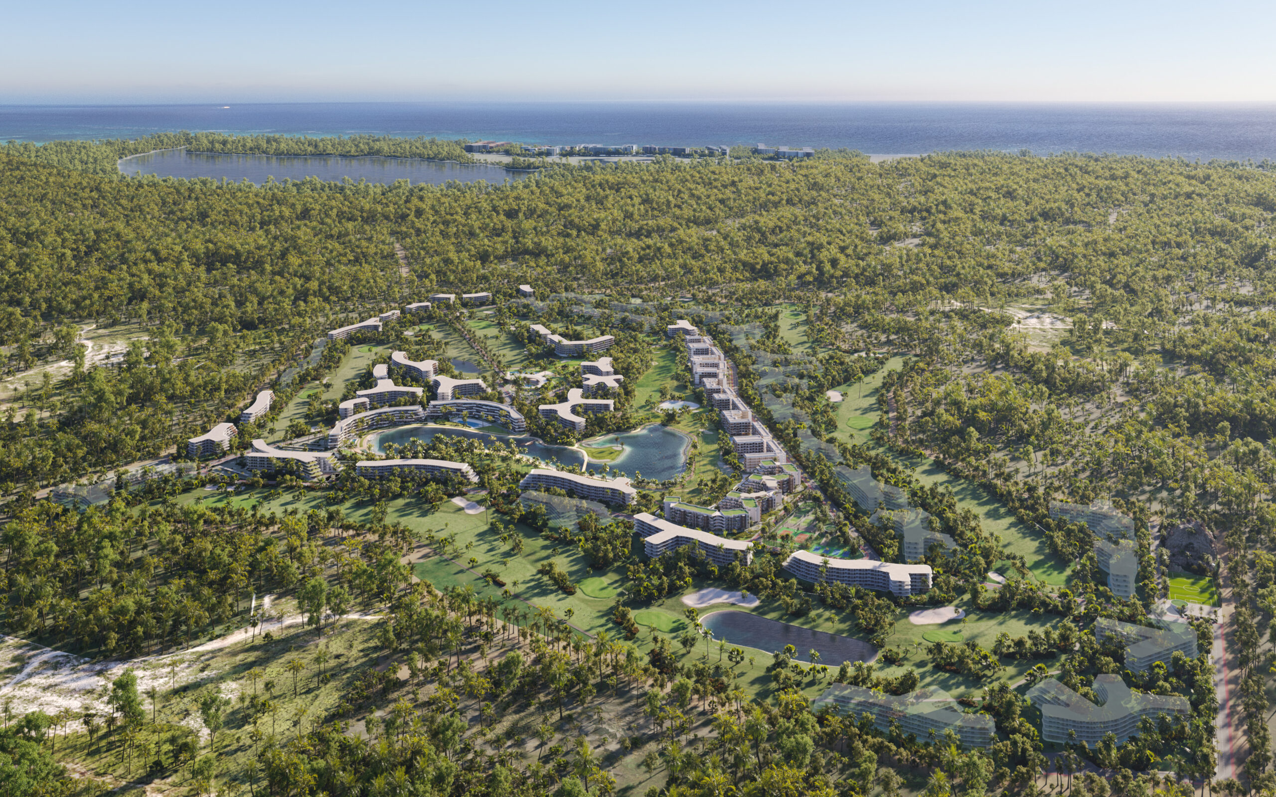 Vista aérea de Coral Golf Resort, Cabeza de Toro, Punta Cana