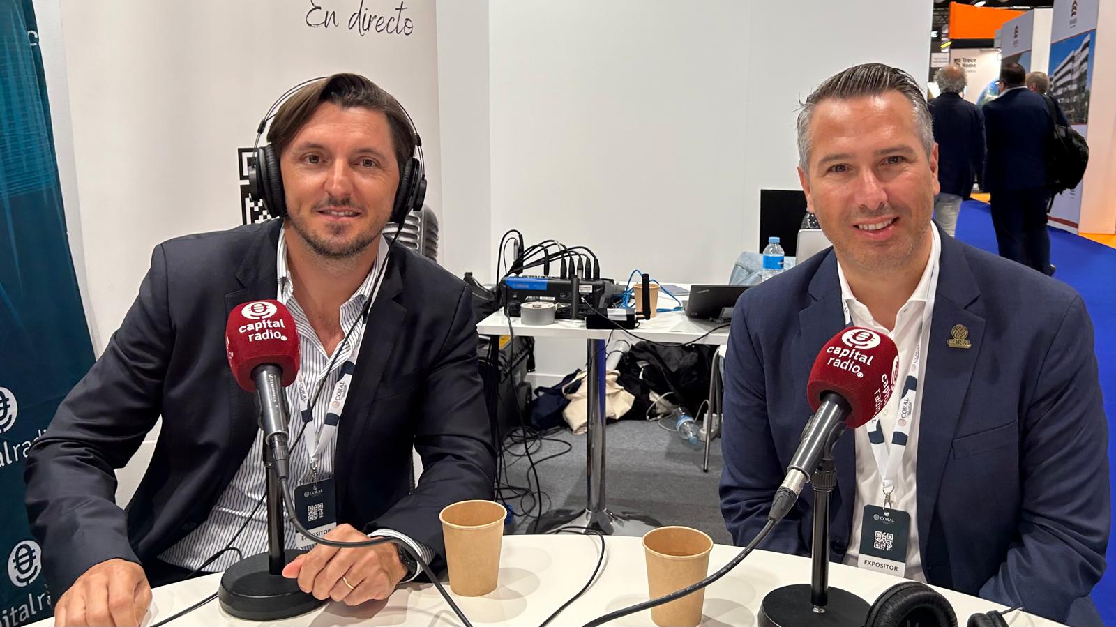 Joan Trilla y Daniel Sánchez, socios de Coral Golf Resort, en SIMA 2026